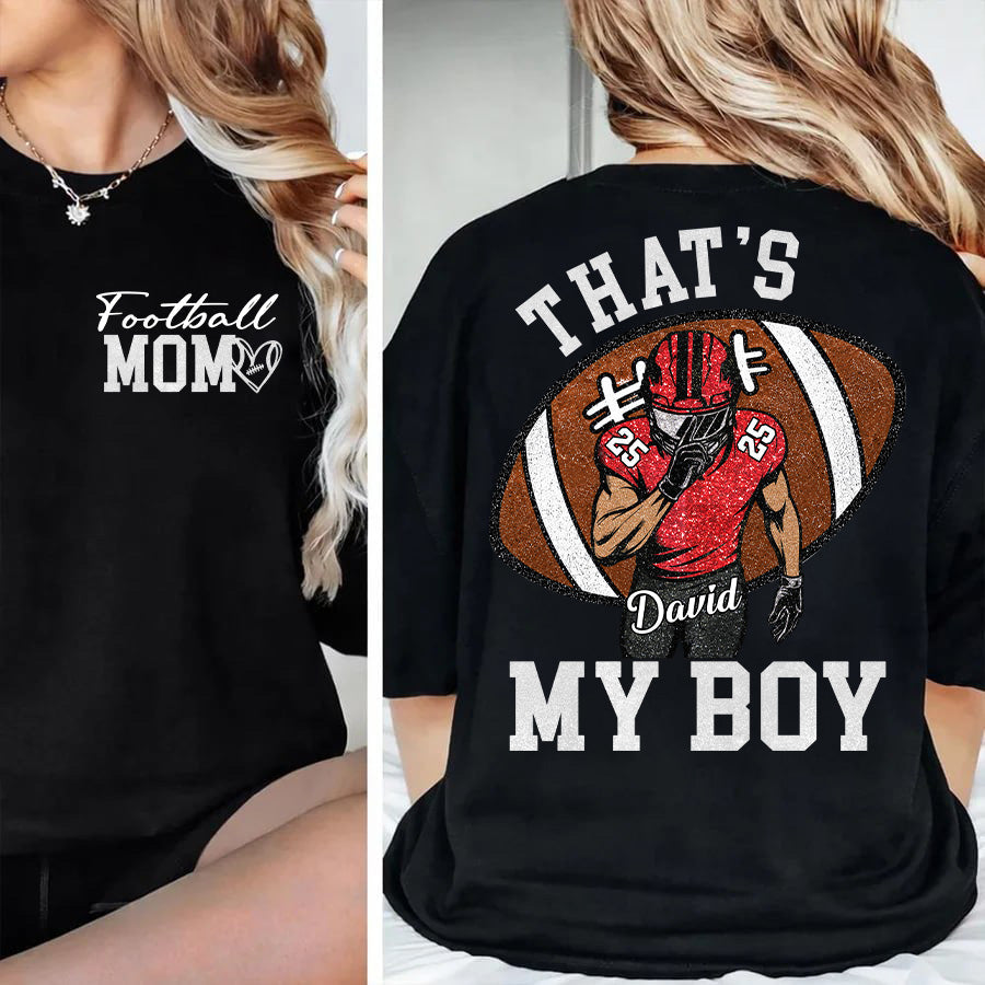 Personalized Football Mom Football Grandma Shirt Those Are My Kids Shirt Gift For Sport Family T1807 T24