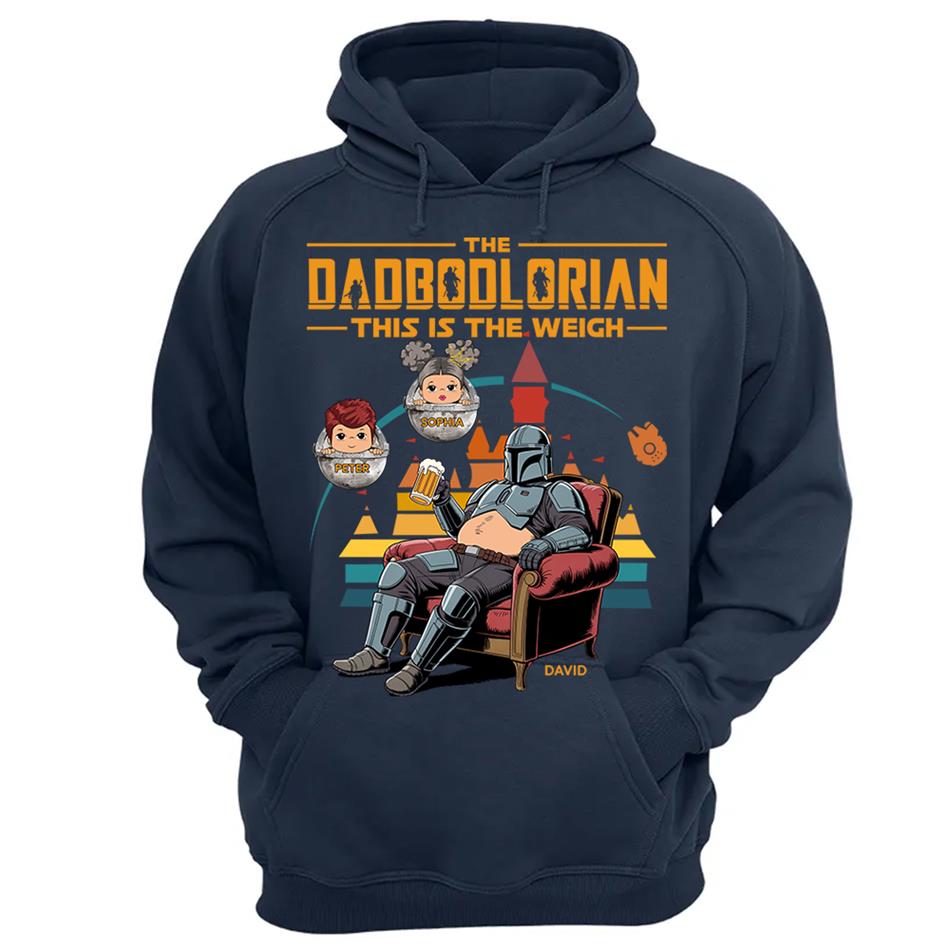 The DadBodlorian – This is the Weigh Vr2 Personalized Shirt For Dad Custom Nickname With Kids Gift Funny Father's Day Gift H2511 Trna