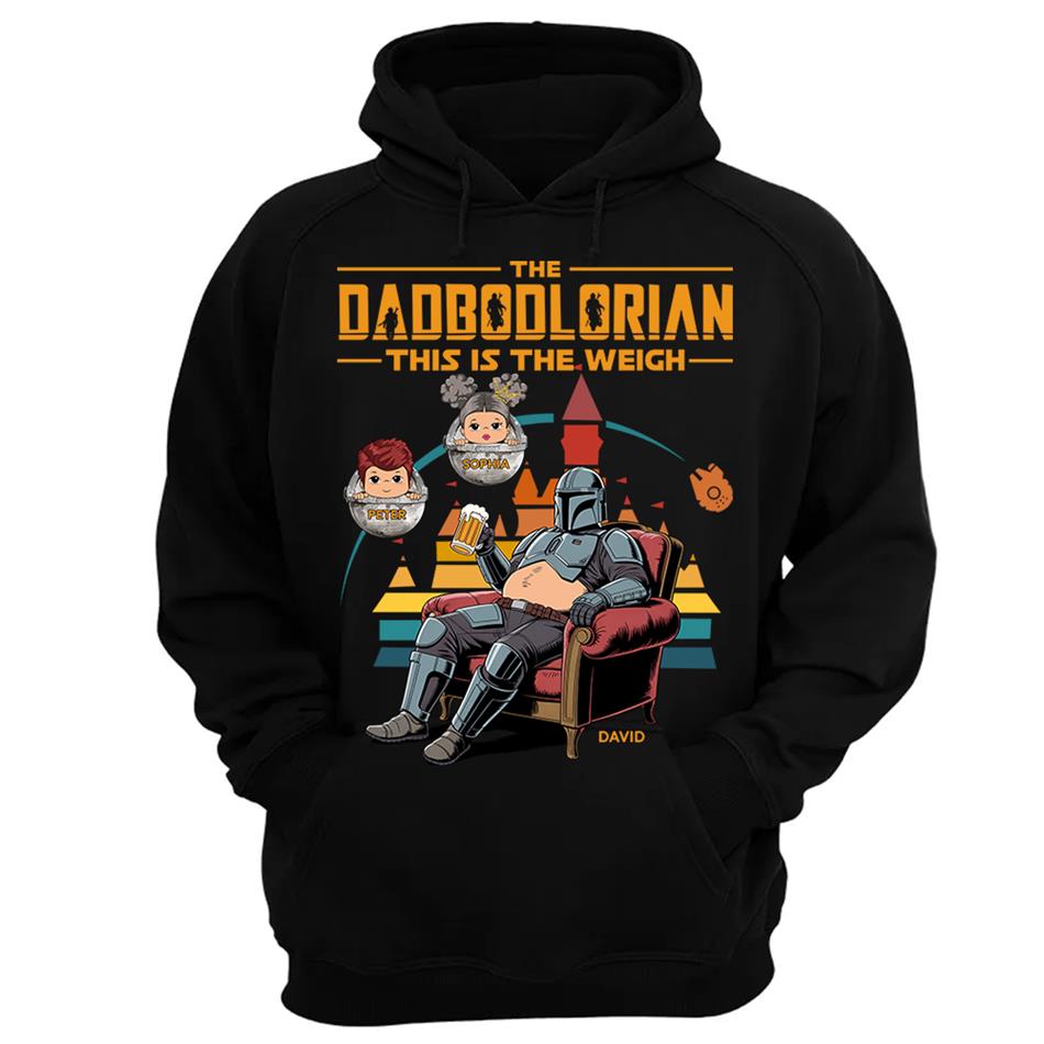 The DadBodlorian – This is the Weigh Vr2 Personalized Shirt For Dad Custom Nickname With Kids Gift Funny Father's Day Gift H2511 Trna