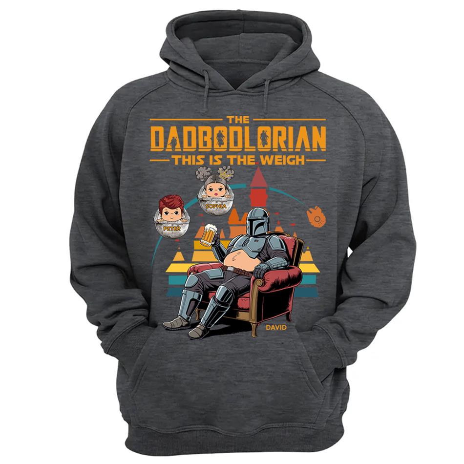 The DadBodlorian – This is the Weigh Vr2 Personalized Shirt For Dad Custom Nickname With Kids Gift Funny Father's Day Gift H2511 Trna