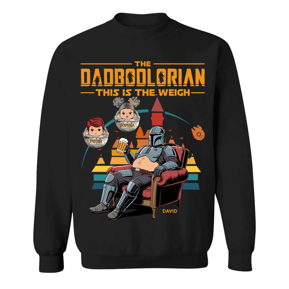 The DadBodlorian – This is the Weigh Vr2 Personalized Shirt For Dad Custom Nickname With Kids Gift Funny Father's Day Gift H2511 Trna