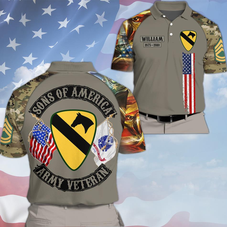 Sons Of America Veteran Custom All Over Print Shirt For Veteran Dad Grandpa H2511 Trna