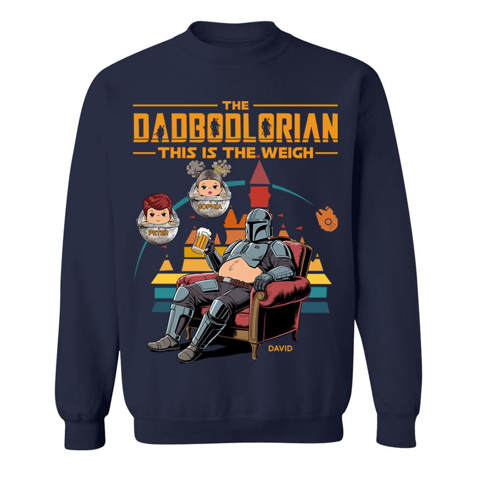 The DadBodlorian – This is the Weigh Vr2 Personalized Shirt For Dad Custom Nickname With Kids Gift Funny Father's Day Gift H2511 Trna