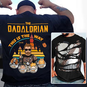 The Dadalorian This Is The Way - Personalized Shirt For Dad Custom Nickname With Kids Gift