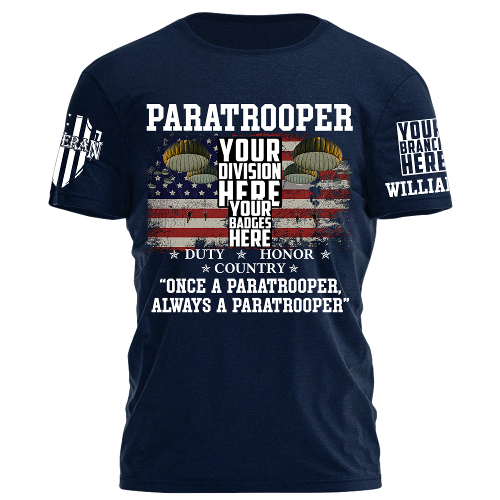 Custom Veteran Title Duty Honor Country Personalized Shirt For Veteran H2511