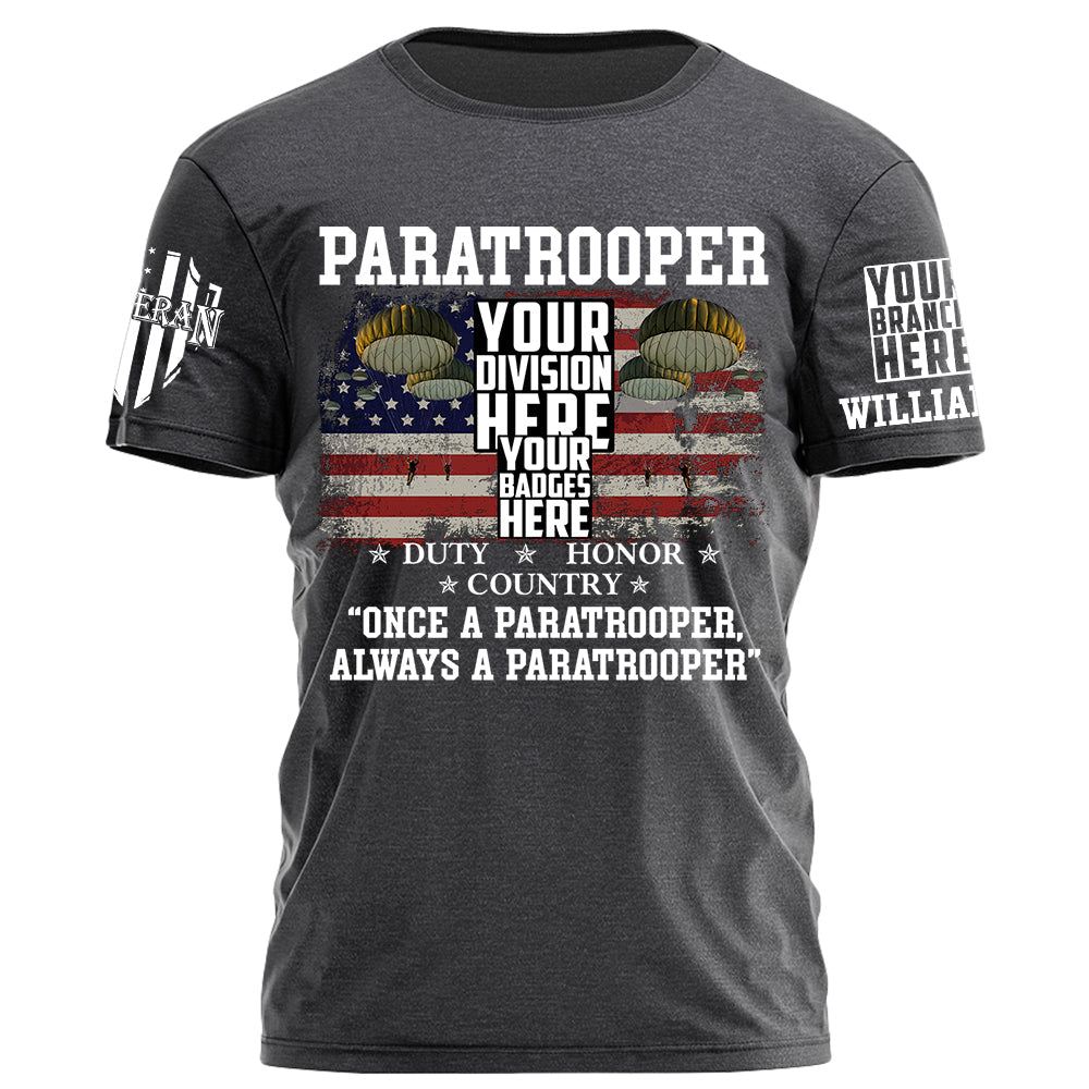 Custom Veteran Title Duty Honor Country Personalized Shirt For Veteran H2511