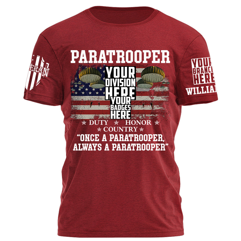 Custom Veteran Title Duty Honor Country Personalized Shirt For Veteran H2511