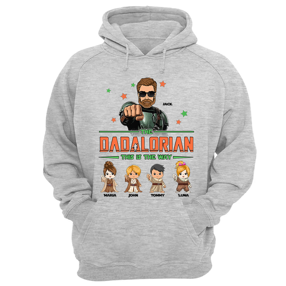 The Dadalorian Personalized Shirt - Daddy’s Team The Best Team Ever Custom Gift For Dad