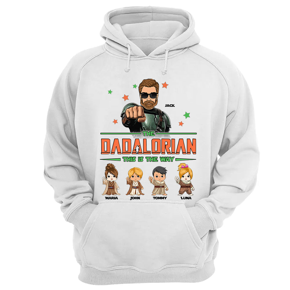 The Dadalorian Personalized Shirt - Daddy’s Team The Best Team Ever Custom Gift For Dad