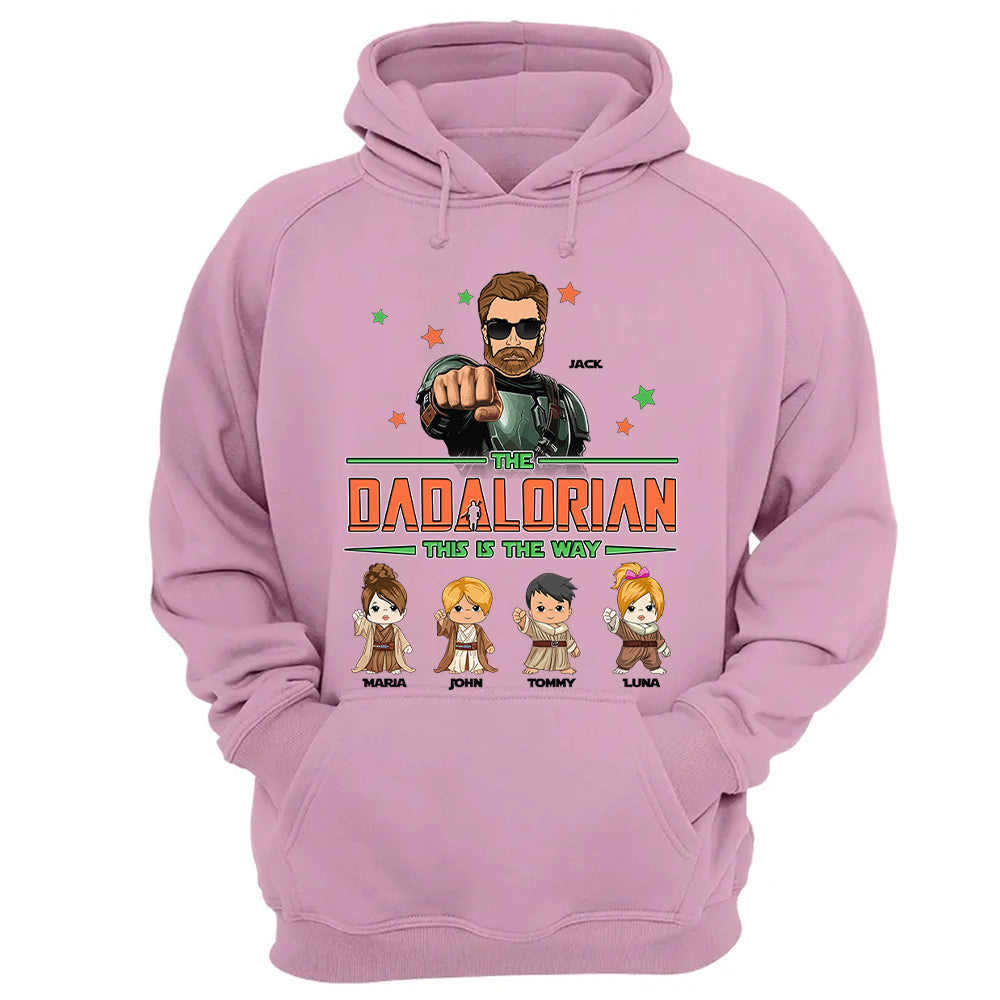 The Dadalorian Personalized Shirt - Daddy’s Team The Best Team Ever Custom Gift For Dad