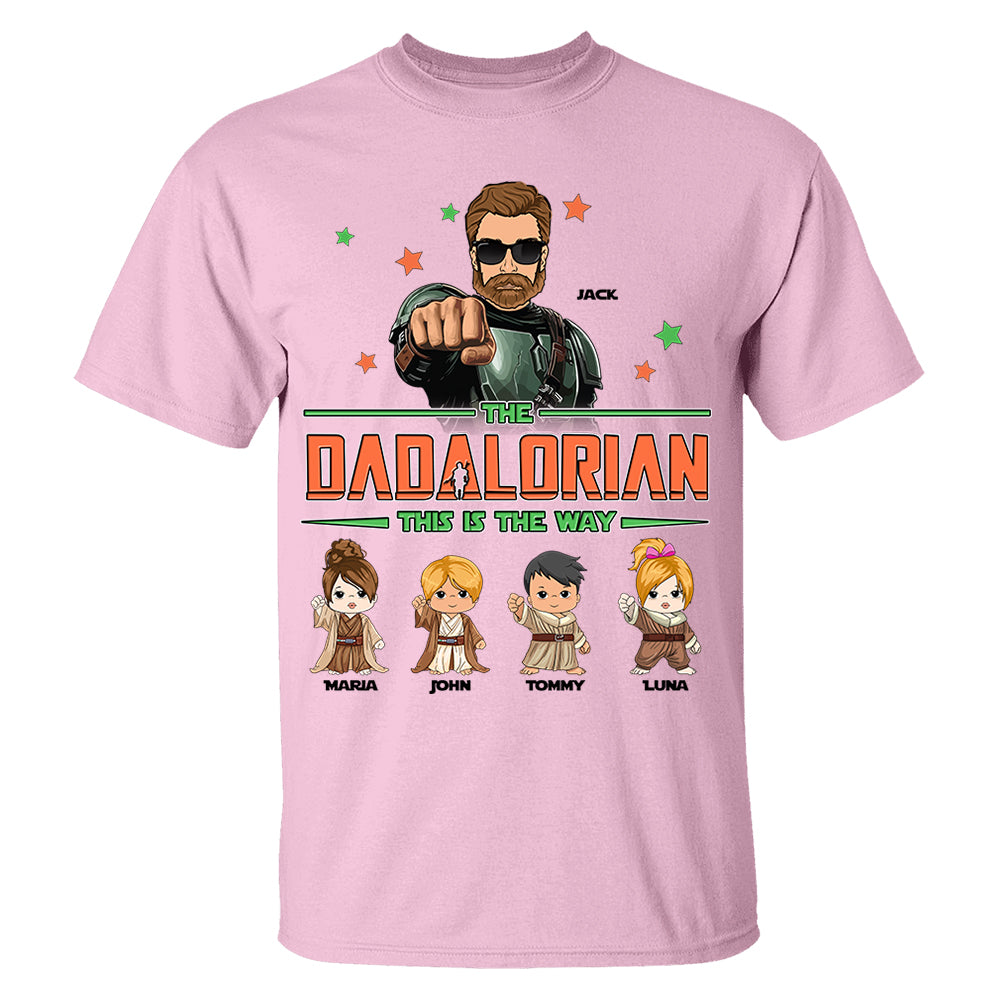 The Dadalorian Personalized Shirt - Daddy’s Team The Best Team Ever Custom Gift For Dad