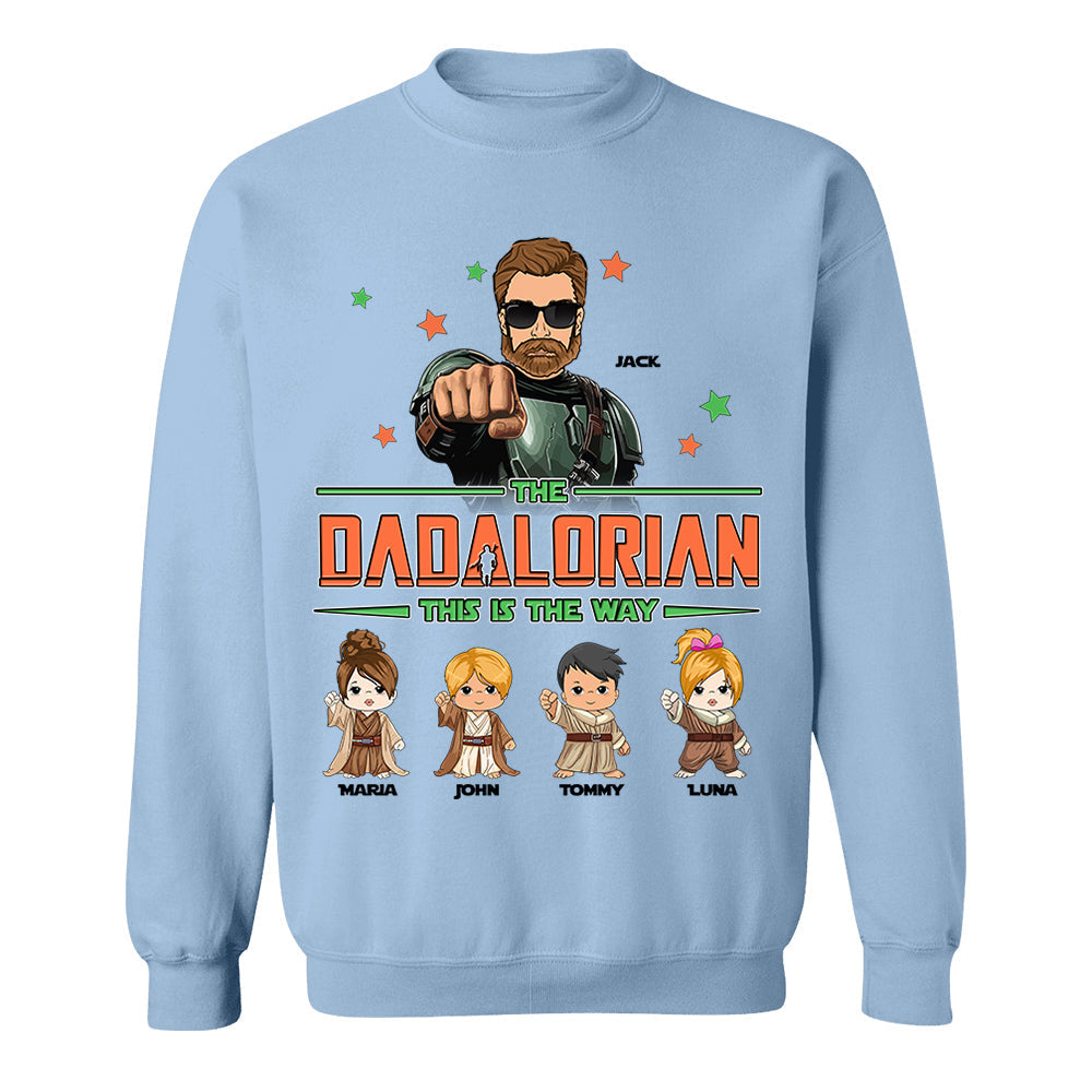 The Dadalorian Personalized Shirt - Daddy’s Team The Best Team Ever Custom Gift For Dad