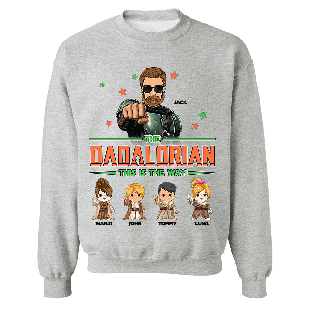 The Dadalorian Personalized Shirt - Daddy’s Team The Best Team Ever Custom Gift For Dad
