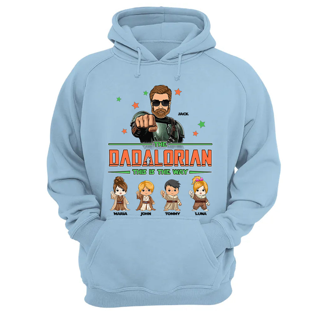 The Dadalorian Personalized Shirt - Daddy’s Team The Best Team Ever Custom Gift For Dad
