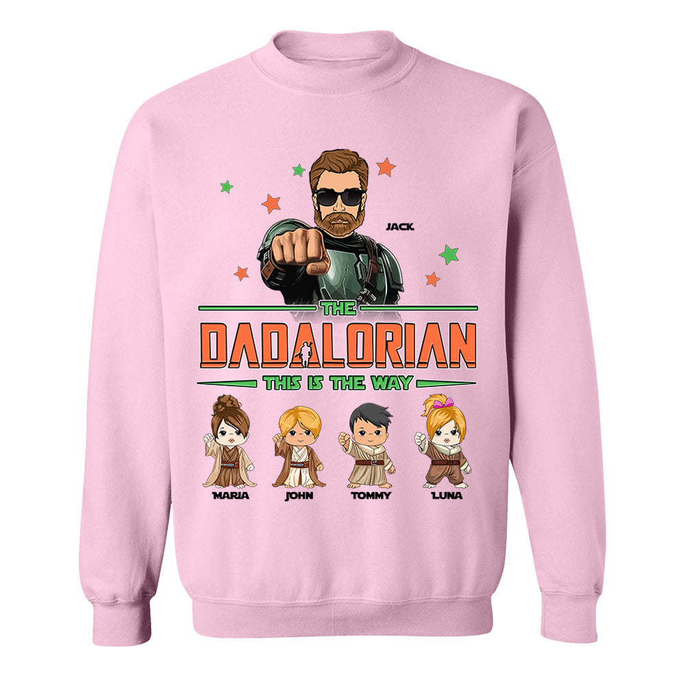 The Dadalorian Personalized Shirt - Daddy’s Team The Best Team Ever Custom Gift For Dad