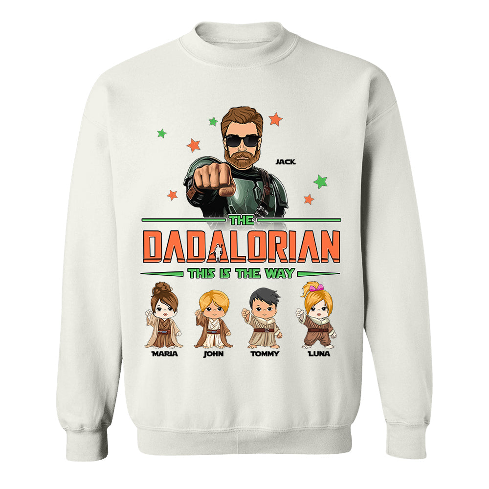 The Dadalorian Personalized Shirt - Daddy’s Team The Best Team Ever Custom Gift For Dad