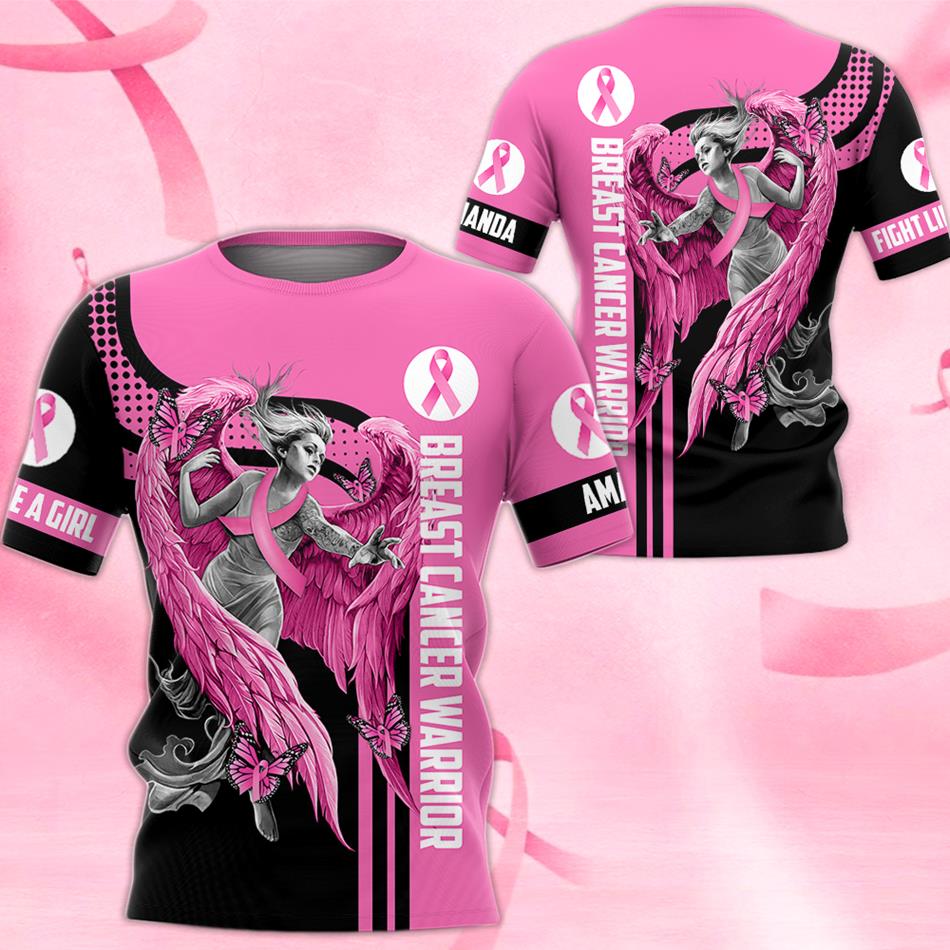 Breast Cancer Survivor Custom All Over Print Shirt For Cancer Survivor Warrior Breast Cancer Awareness Shirt H2511 Trna