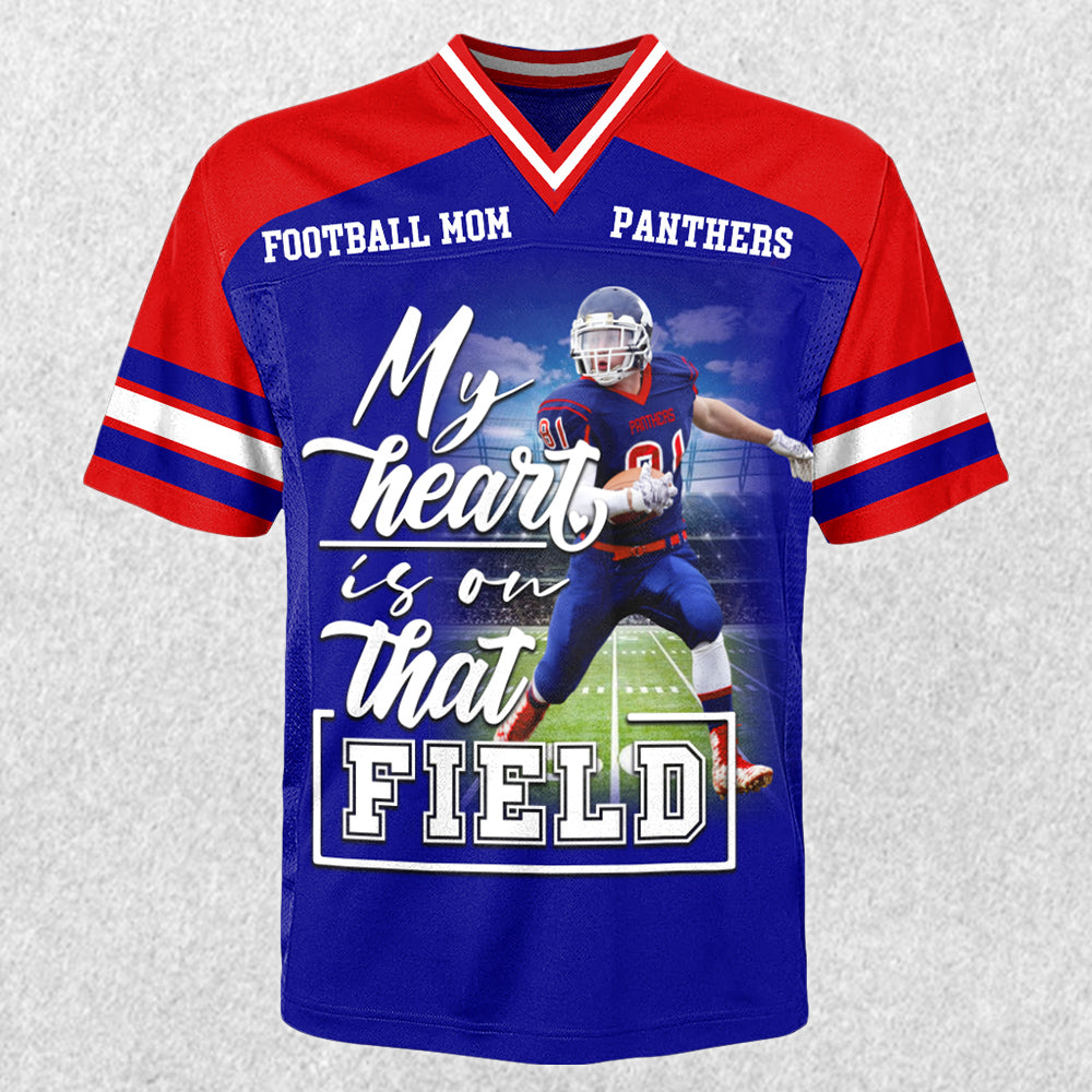 Personalized Football Game Day Football Jersey Gift For Football Lovers - Custom Photo Gift For Football Player H2511