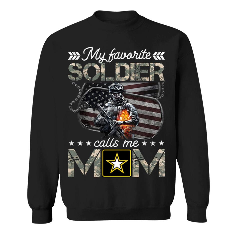 My Favorite Soldier Calls Me Mom Custom Shirt For Proud Army Mom Dad Shirt H2511 Trna