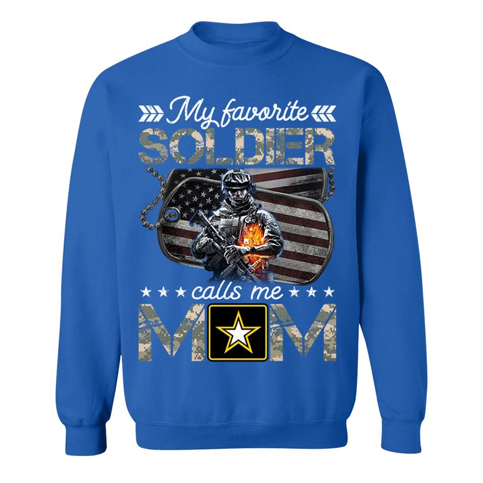 My Favorite Soldier Calls Me Mom Custom Shirt For Proud Army Mom Dad Shirt H2511 Trna