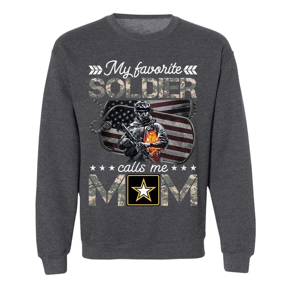 My Favorite Soldier Calls Me Mom Custom Shirt For Proud Army Mom Dad Shirt H2511 Trna