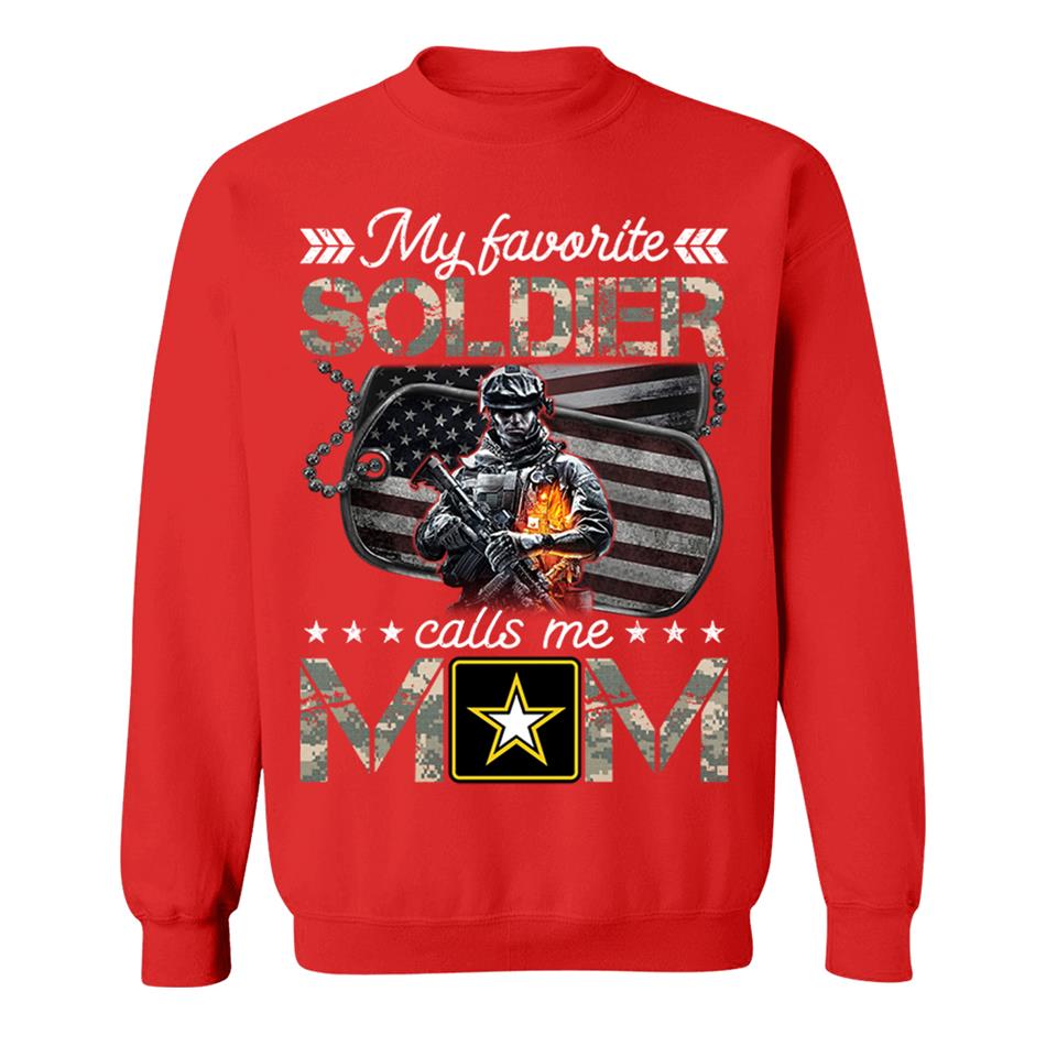 My Favorite Soldier Calls Me Mom Custom Shirt For Proud Army Mom Dad Shirt H2511 Trna
