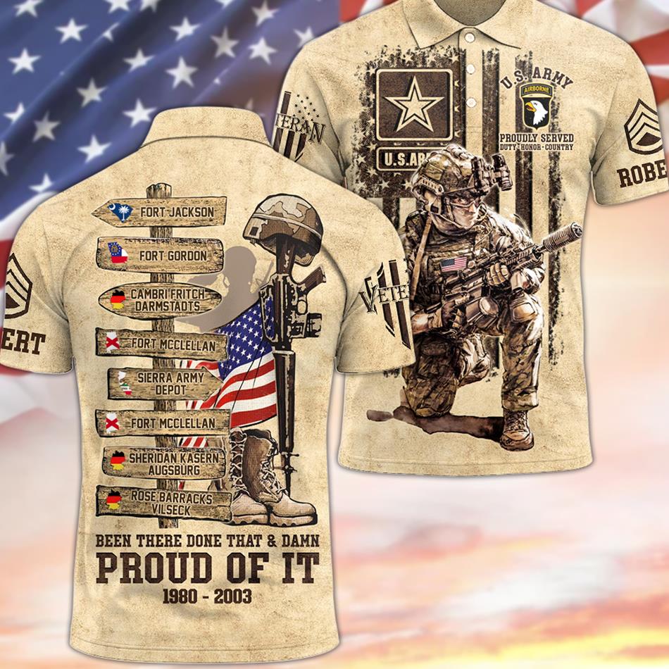 Been There Done That Proud Of It US Military World Tour Vr2 Custom All Over Print Shirt For US Veteran H2511 Trna