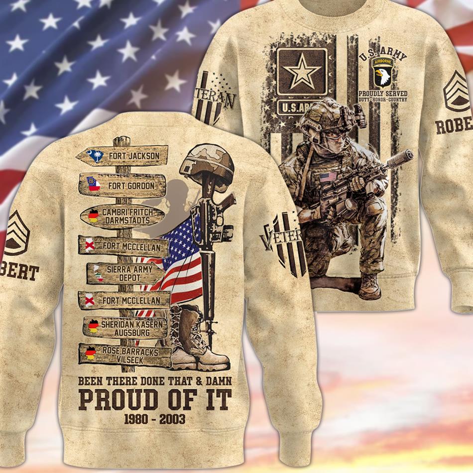 Been There Done That Proud Of It US Military World Tour Vr2 Custom All Over Print Shirt For US Veteran H2511 Trna