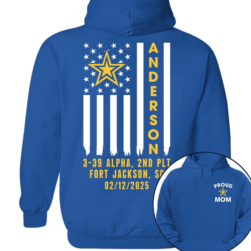Family Bootcamp Graduation Personalized Shirts For Army Family Boot Camp Graduation Shirts, Flag with Soldier Name H2511 Trna