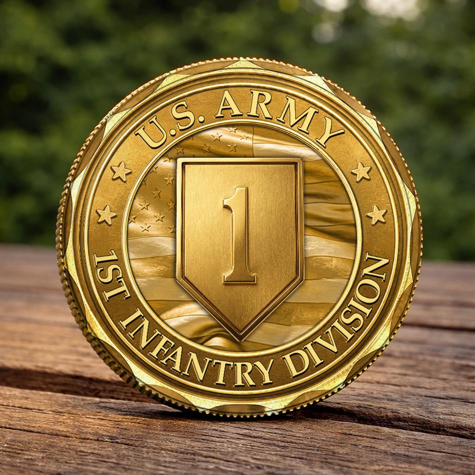 Custom Division Photo Veteran Challenge Coin Gift For Veteran Dad Grandpa Commemorative Coin Idea H2511 Trna