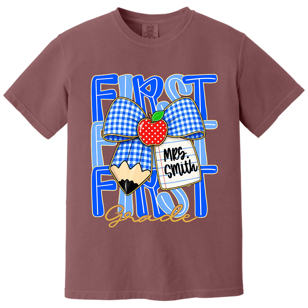 Custom Teacher Grade Shirt, Personalized Teacher Name Tee, Back To School Teacher Team Shirt T24
