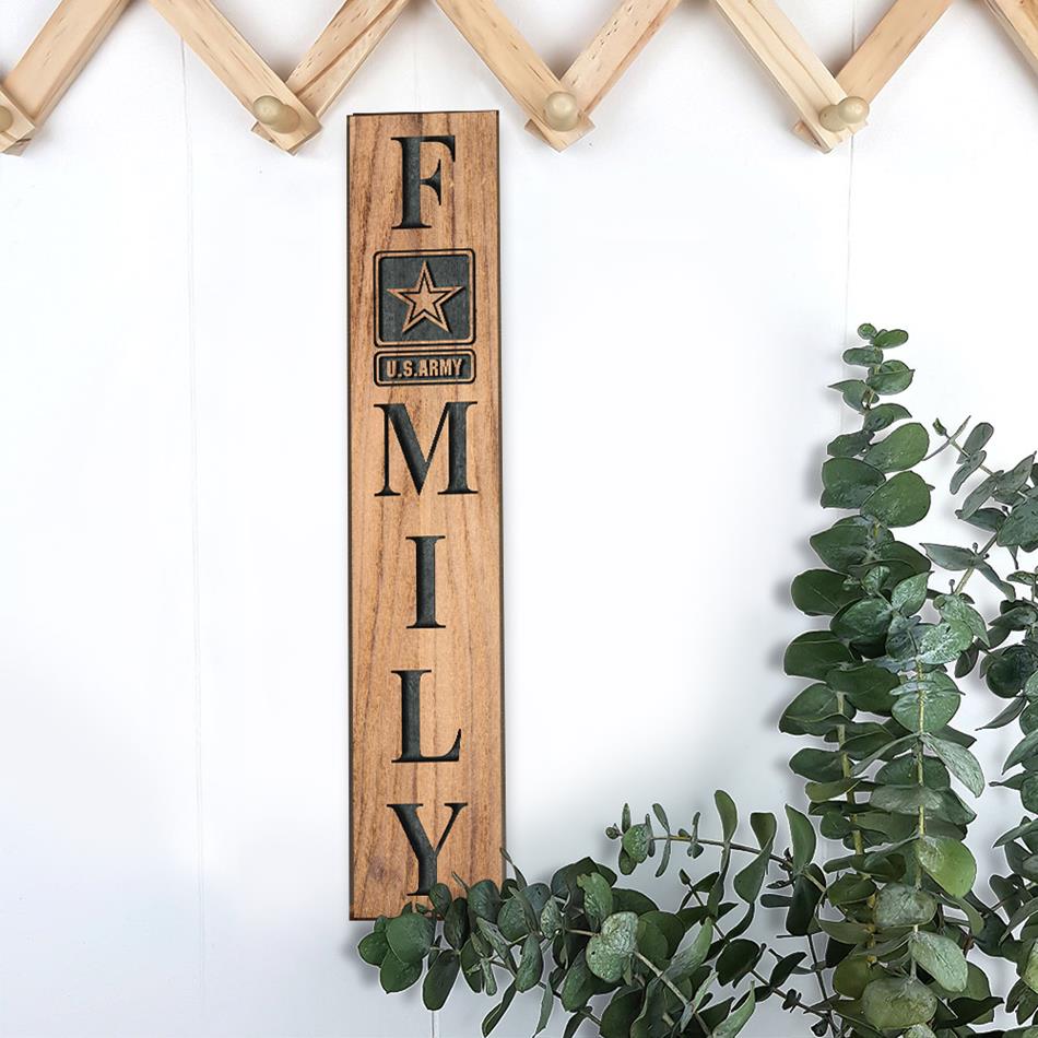 United States Army Military Branches Family Sign Custom Wooden Sign Home Decor For Military Families H2511 Trna