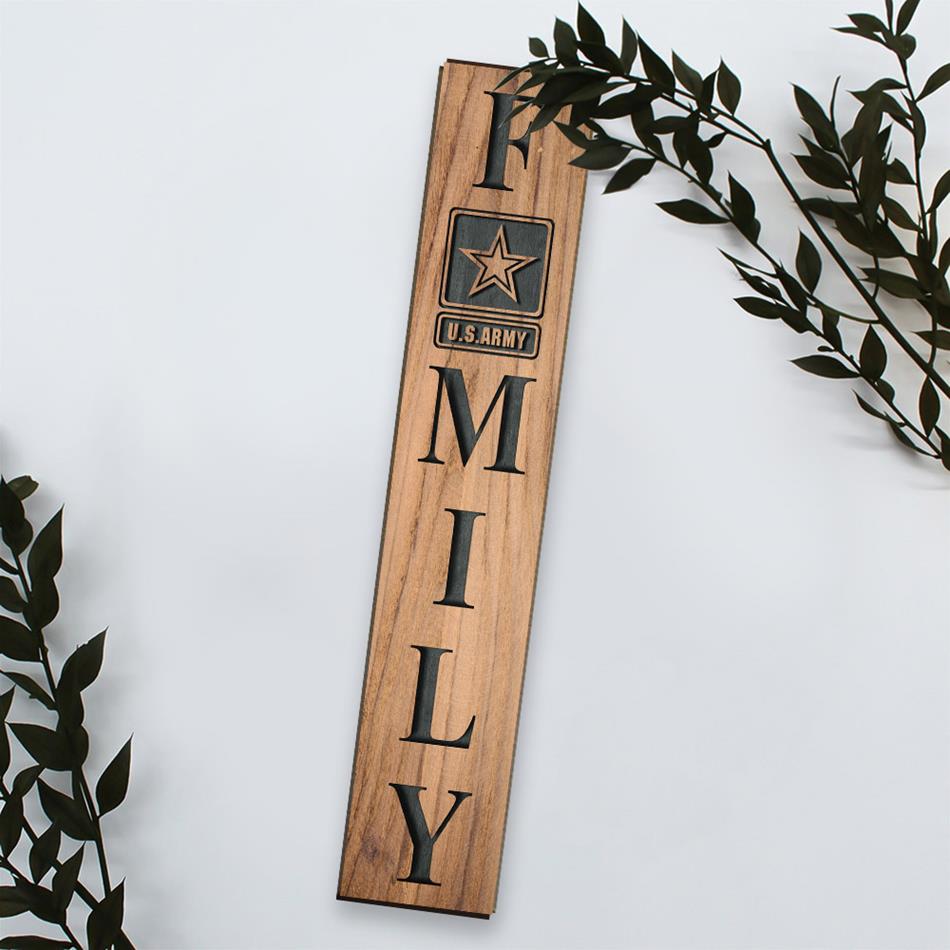 United States Army Military Branches Family Sign Custom Wooden Sign Home Decor For Military Families H2511 Trna