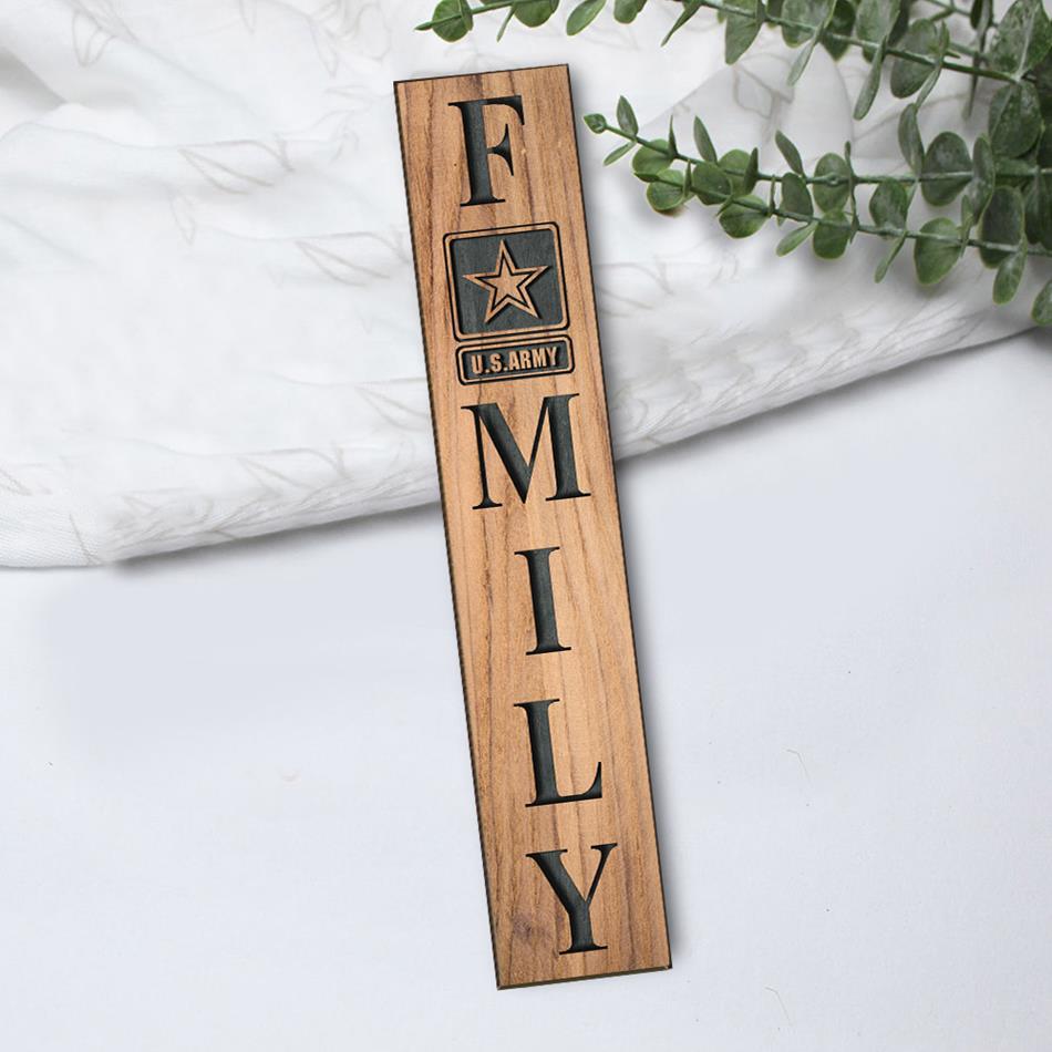 United States Army Military Branches Family Sign Custom Wooden Sign Home Decor For Military Families H2511 Trna