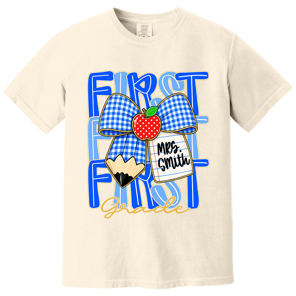 Custom Teacher Grade Shirt, Personalized Teacher Name Tee, Back To School Teacher Team Shirt T24