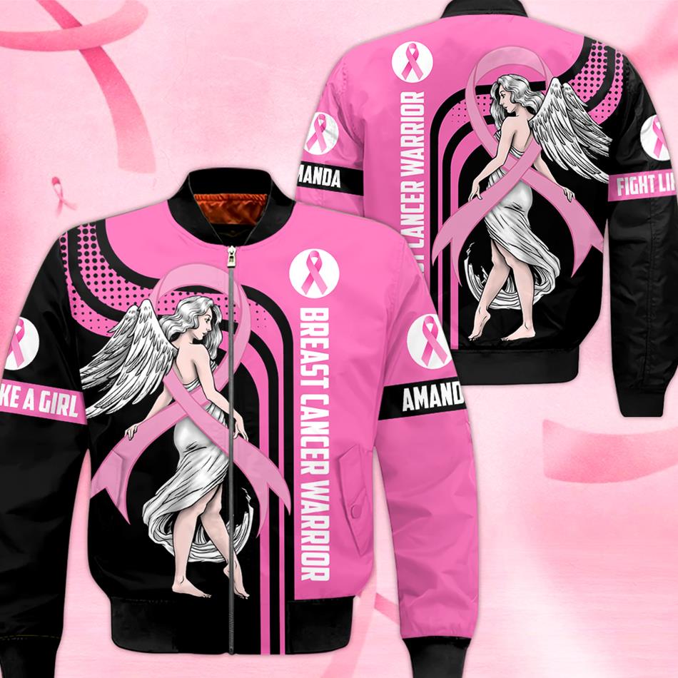 Breast Cancer Survivor Pink Ribbon Angle Custom All Over Print Shirt For Cancer Survivor Warrior Breast Cancer Awareness Shirt H2511 Trna