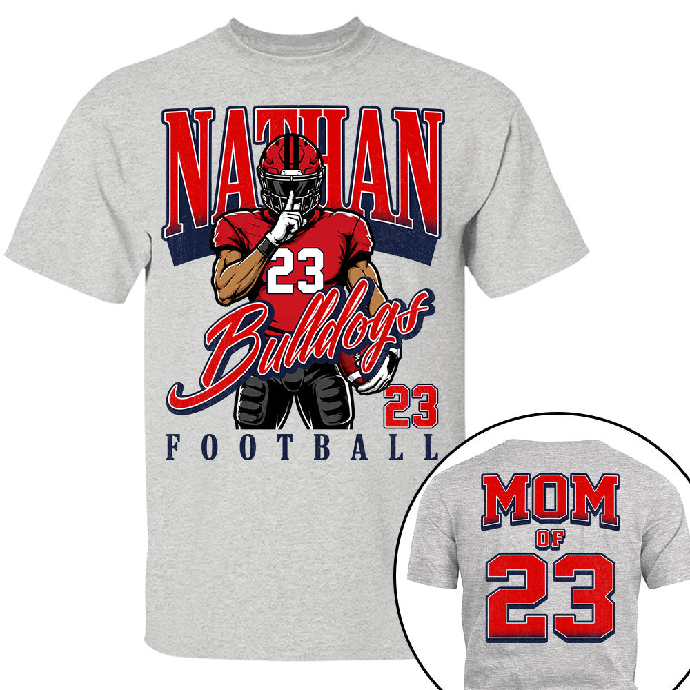 Custom Name Number Football, Retro Football Shirt L0411 T24