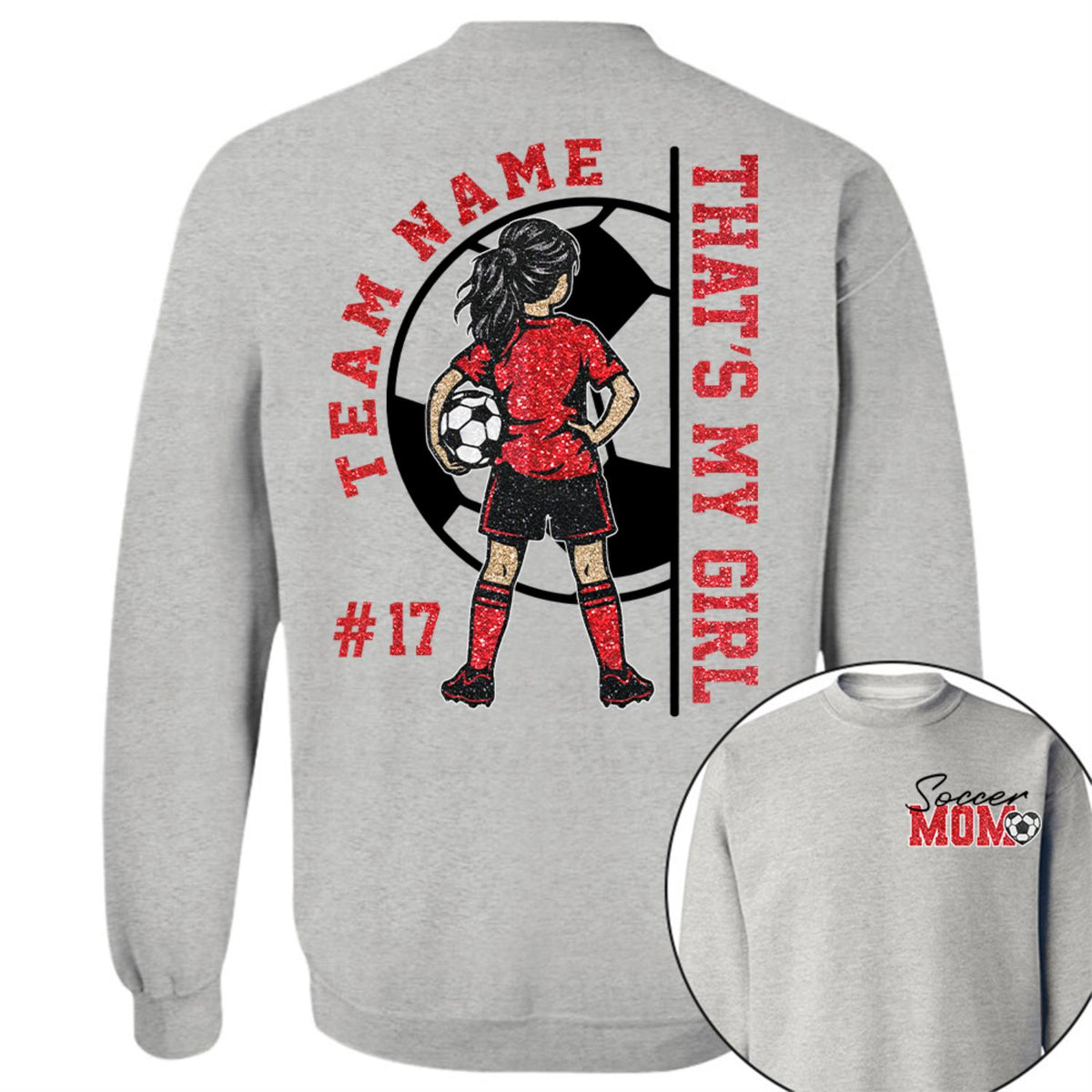 Personalized That’s My Girl Soccer Shirt, Custom Player Name & Number T-Shirt, Soccer Mom Gift Na02 Hv01 DH09