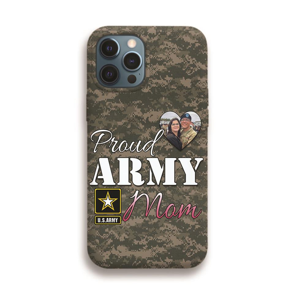 Proud Army Mom Sister Wife Grandma Custom Phone Case Gift For US Military Family Member Proud Phone Cases H2511 Trna