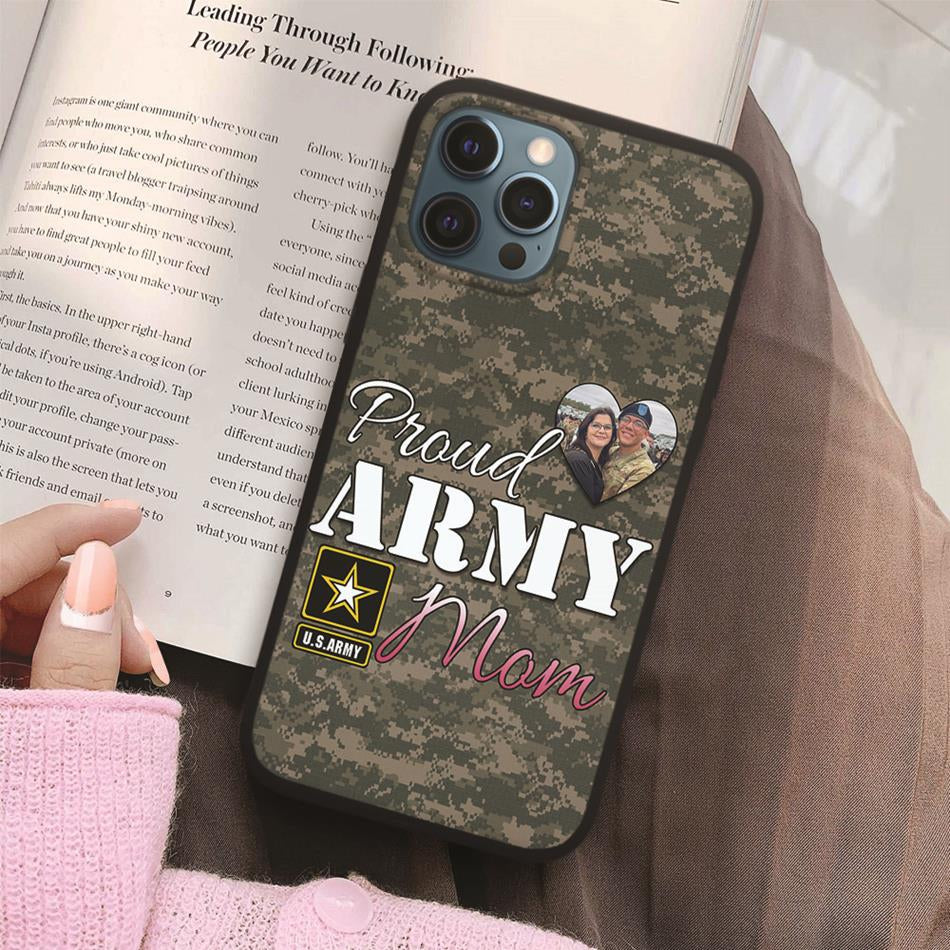 Proud Army Mom Sister Wife Grandma Custom Phone Case Gift For US Military Family Member Proud Phone Cases H2511 Trna