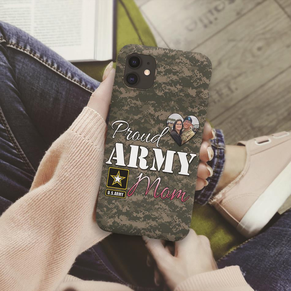 Proud Army Mom Sister Wife Grandma Custom Phone Case Gift For US Military Family Member Proud Phone Cases H2511 Trna