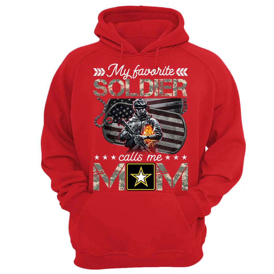 My Favorite Soldier Calls Me Mom Custom Shirt For Proud Army Mom Dad Shirt H2511 Trna