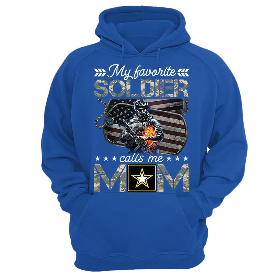 My Favorite Soldier Calls Me Mom Custom Shirt For Proud Army Mom Dad Shirt H2511 Trna