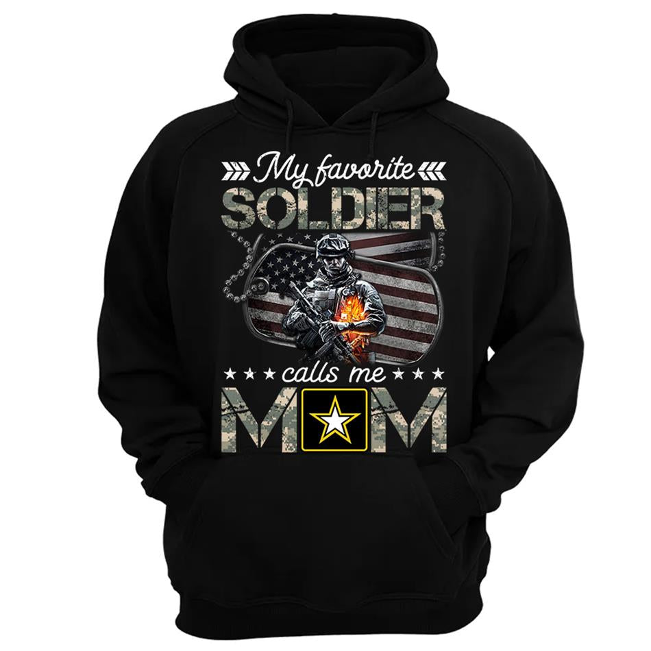 My Favorite Soldier Calls Me Mom Custom Shirt For Proud Army Mom Dad Shirt H2511 Trna
