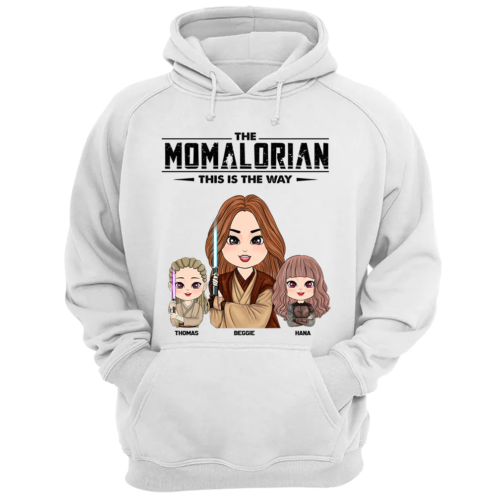 The Momalorian - Personalized Shirt Gift For Mom Dad Custom Nickname With Kids