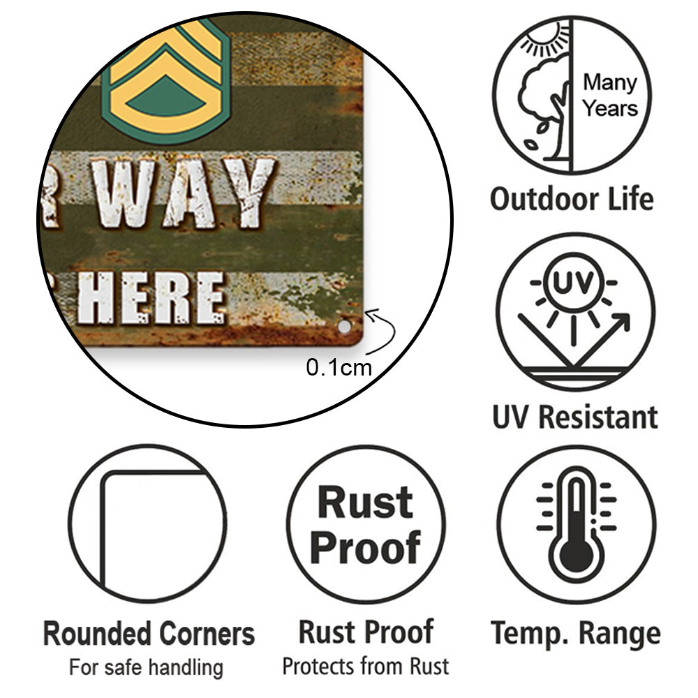 Personalized Veteran Metal Sign Before You Break Into My House Metal Sign Gifts For Veterans H2511