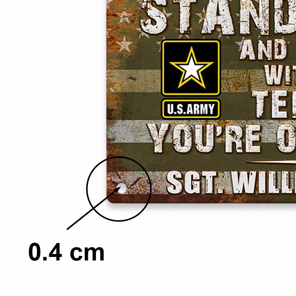Personalized Veteran Metal Sign Before You Break Into My House Metal Sign Gifts For Veterans H2511