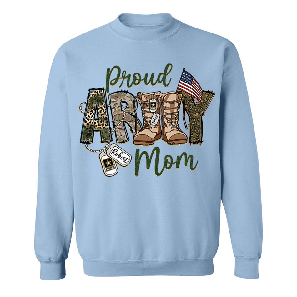 Proud Army Mom Sister Wife Grandma Military Combat Boots Custom Shirt For Military Family Member Military Training Graduation Day Shirt H2511 Trna