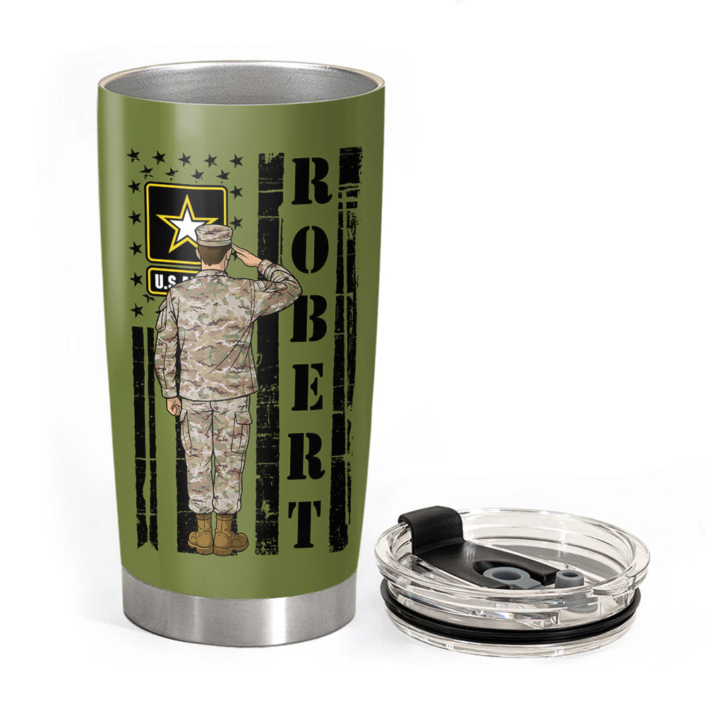 Proud Army Mom Dad Tumbler Custom Camouflage Tumbler For Proud Military Family Members H2511 Trna