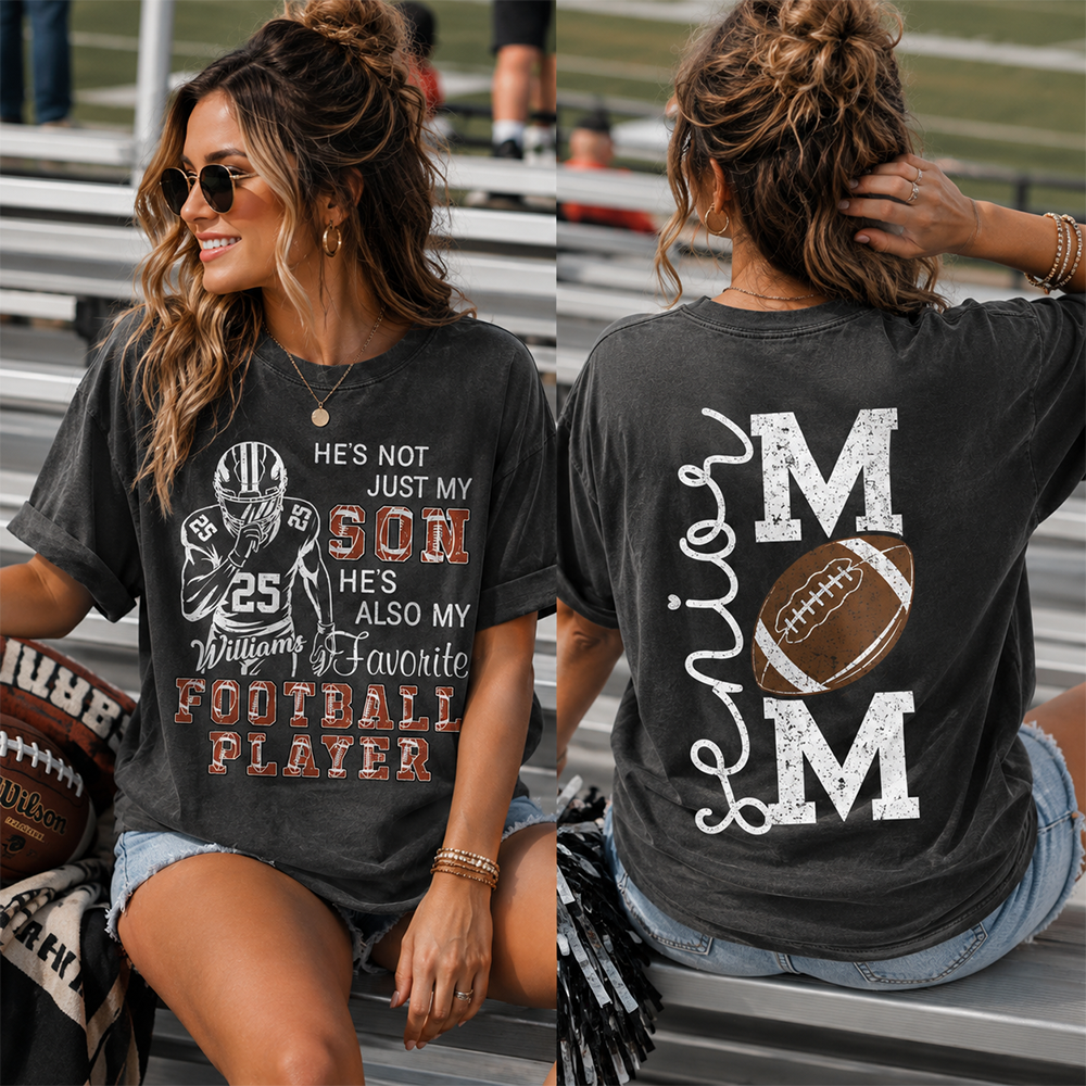 Custom Senior Football Mom 2027 Shirt, Sports Mom Gift L0411 Hv01
